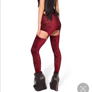 Burned Velvet Suspenders Wine